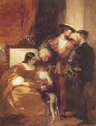 Richard Parkes Bonington Francis Iand the Duchess of Etampes (mk05) oil on canvas